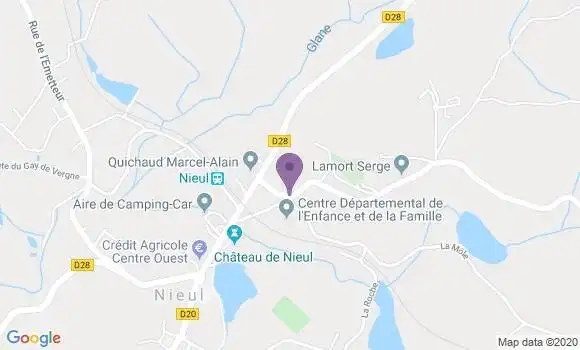 Localisation Crédit Agricole Agence de Nieul