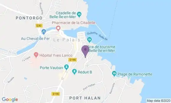 Localisation LCL Agence de Le Palais Belle Ile