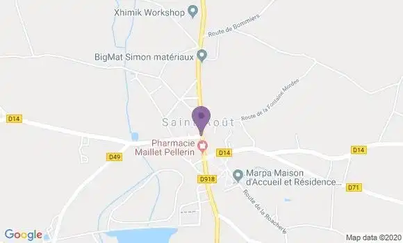 Localisation Crédit Agricole Agence de Saint Août