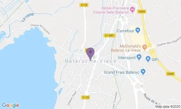 Localisation Banque Dupuy de Parseval Agence de Balaruc