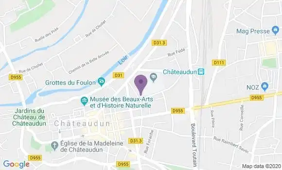 Localisation LCL Agence de Châteaudun