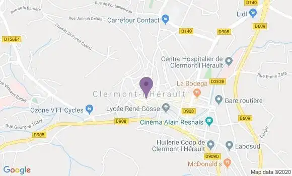 Localisation Banque Dupuy de Parseval Agence de Clermont l