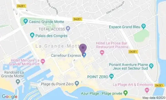 Localisation Banque Dupuy de Parseval Agence de La Grande Motte