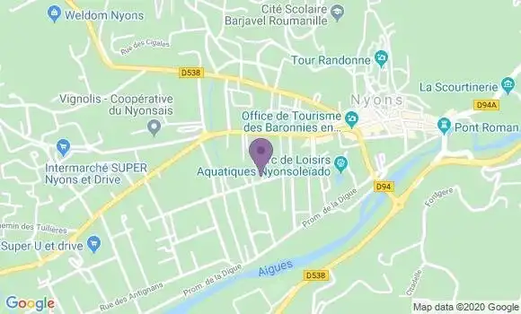 Localisation LCL Agence de Nyons
