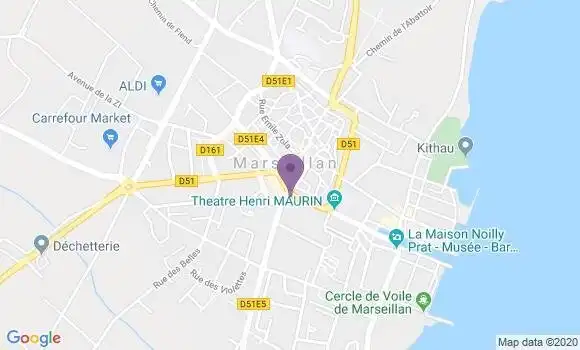 Localisation Banque Dupuy de Parseval Agence de Marseillan