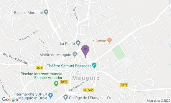 Localisation Banque Dupuy de Parseval Agence de Mauguio