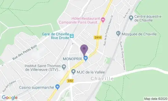 Localisation LCL Agence de Chaville