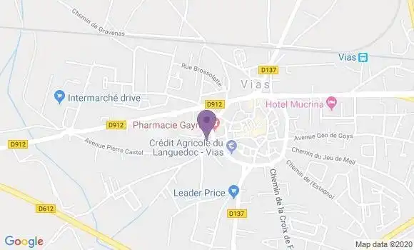 Localisation Banque Dupuy de Parseval Agence de Vias