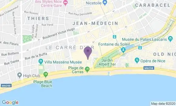 Localisation HSBC Agence de Nice Max Barel