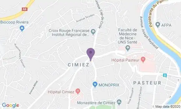 Localisation HSBC Agence de Nice Cimiez