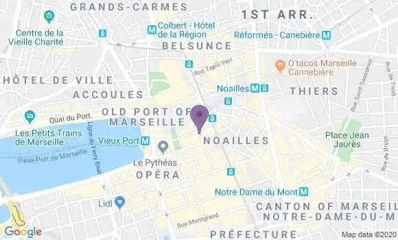 Localisation HSBC Agence de Marseille Saint Ferréol