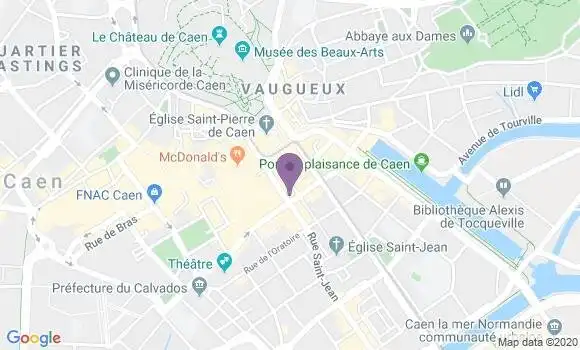 Localisation HSBC Agence de Caen