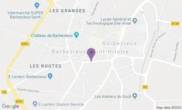 Localisation HSBC Agence de Barbézieux Saint Hilaire