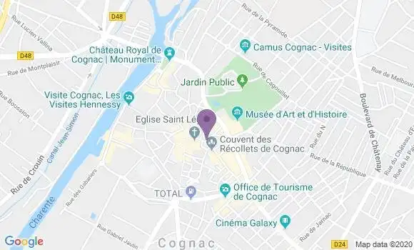 Localisation HSBC Agence de Cognac