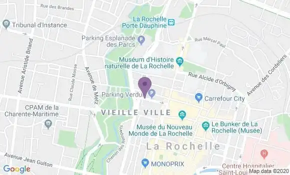 Localisation HSBC Agence de La Rochelle