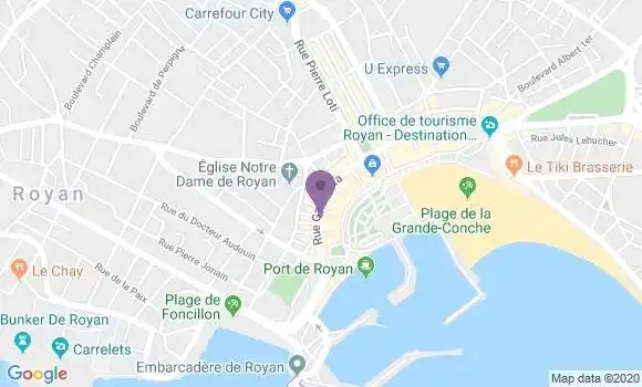 Localisation HSBC Agence de Royan