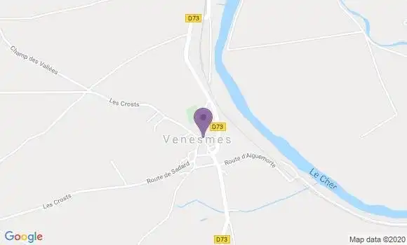 Localisation HSBC Agence de Châteauneuf sur Cher