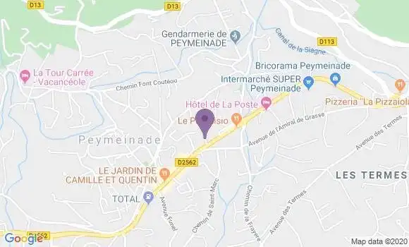 Localisation LCL Agence de Peymeinade