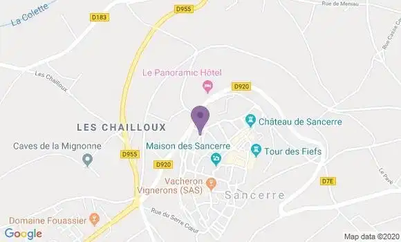 Localisation HSBC Agence de Sancerre
