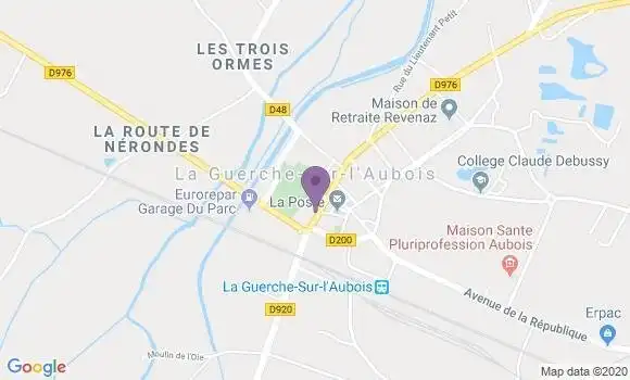 Localisation HSBC Agence de La Guerche sur l