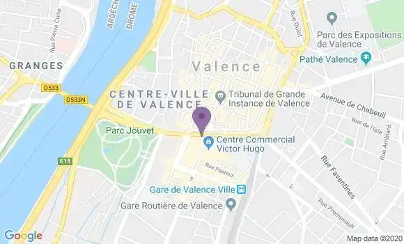 Localisation HSBC Agence de Valence