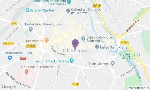 Localisation HSBC Agence de Chartres