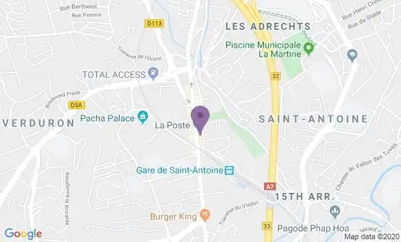 Localisation Crédit Agricole Agence de Marseille Grand Littoral