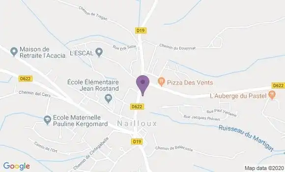 Localisation Crédit Agricole Agence de Nailloux