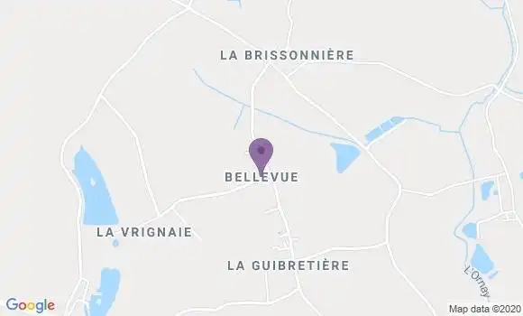 Localisation Crédit Agricole Agence de La Roche sur Yon Bellevue