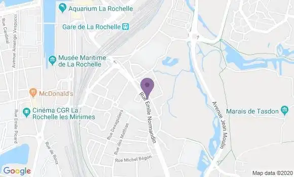 Localisation Crédit Agricole Agence de La Rochelle Tasdon