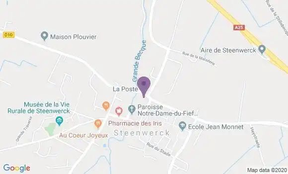 Localisation Crédit Agricole Agence de Steenwerck