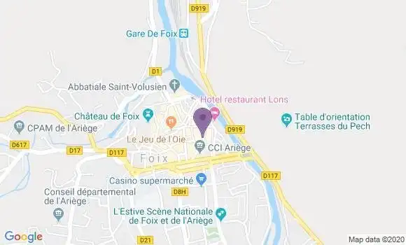 Localisation LCL Agence de Foix