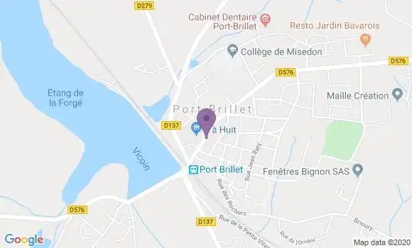 Localisation Crédit Agricole Agence de Port Brillet
