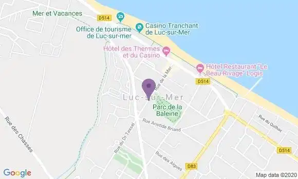 Localisation LCL Agence de Luc sur Mer