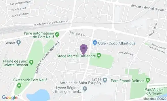 Localisation Crédit Agricole Agence de La Rochelle Port Neuf