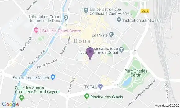 Localisation Crédit Agricole Agence de Douai