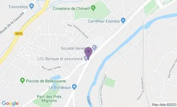 Localisation LCL Agence de Poitiers Libération