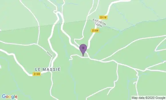 Localisation Crédit Agricole Agence de Labastide Murat