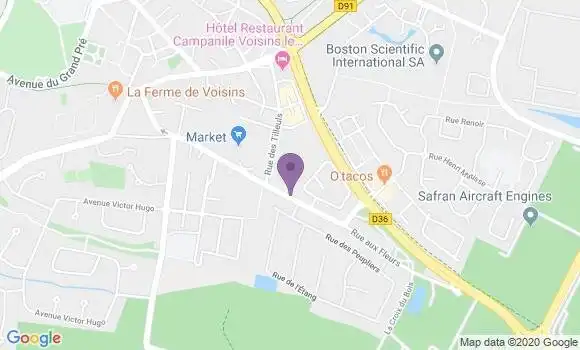 Localisation LCL Agence de Voisins le Bretonneux