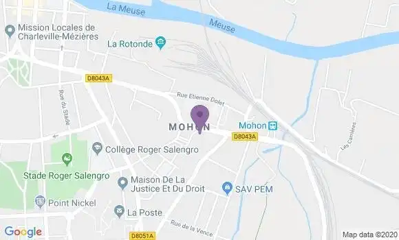 Localisation Crédit Agricole Agence de Charleville Mohon