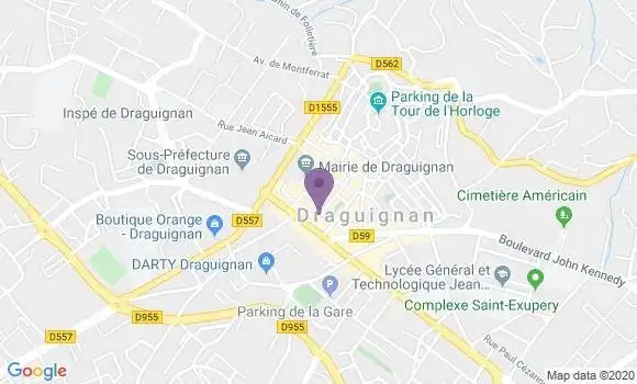 Localisation Crédit Agricole Agence de Draguignan Hermès