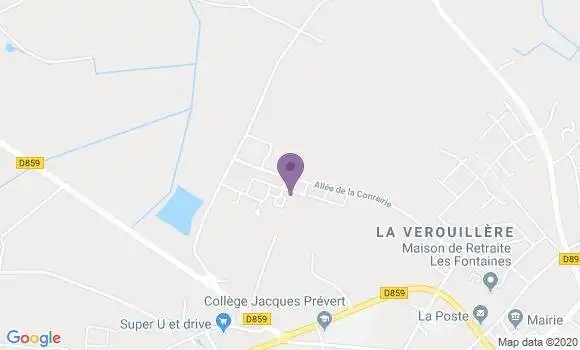 Localisation Crédit Agricole Agence de Châteauneuf sur Sarthe