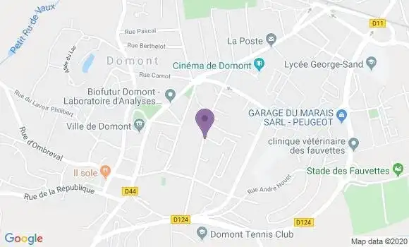 Localisation LCL Agence de Domont