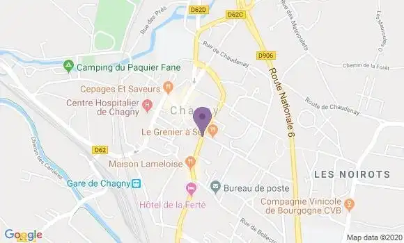 Localisation LCL Agence de Chagny