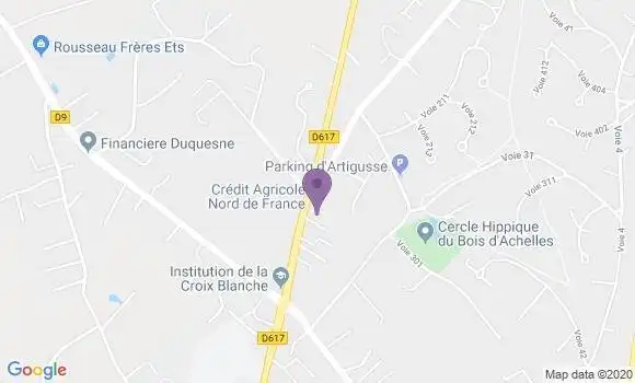 Localisation Crédit Agricole Agence de Bondues Croix Blanche