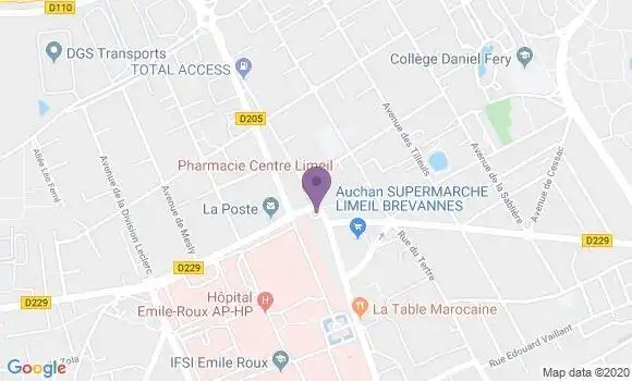 Localisation LCL Agence de Limeil Brévannes