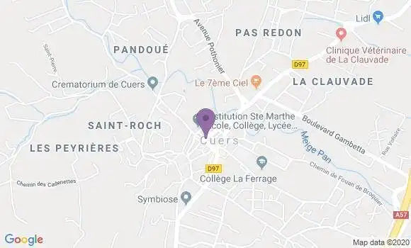 Localisation Crédit Agricole Agence de Cuers Habitat Conseil