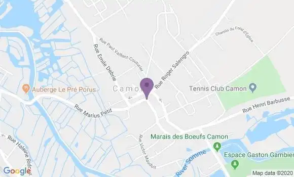Localisation Crédit Agricole Agence de Camon