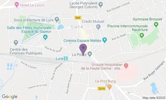 Localisation LCL Agence de Lure
