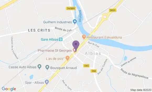 Localisation Crédit Agricole Agence d